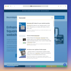 Screenshot from Beyondspace's use of Monocle